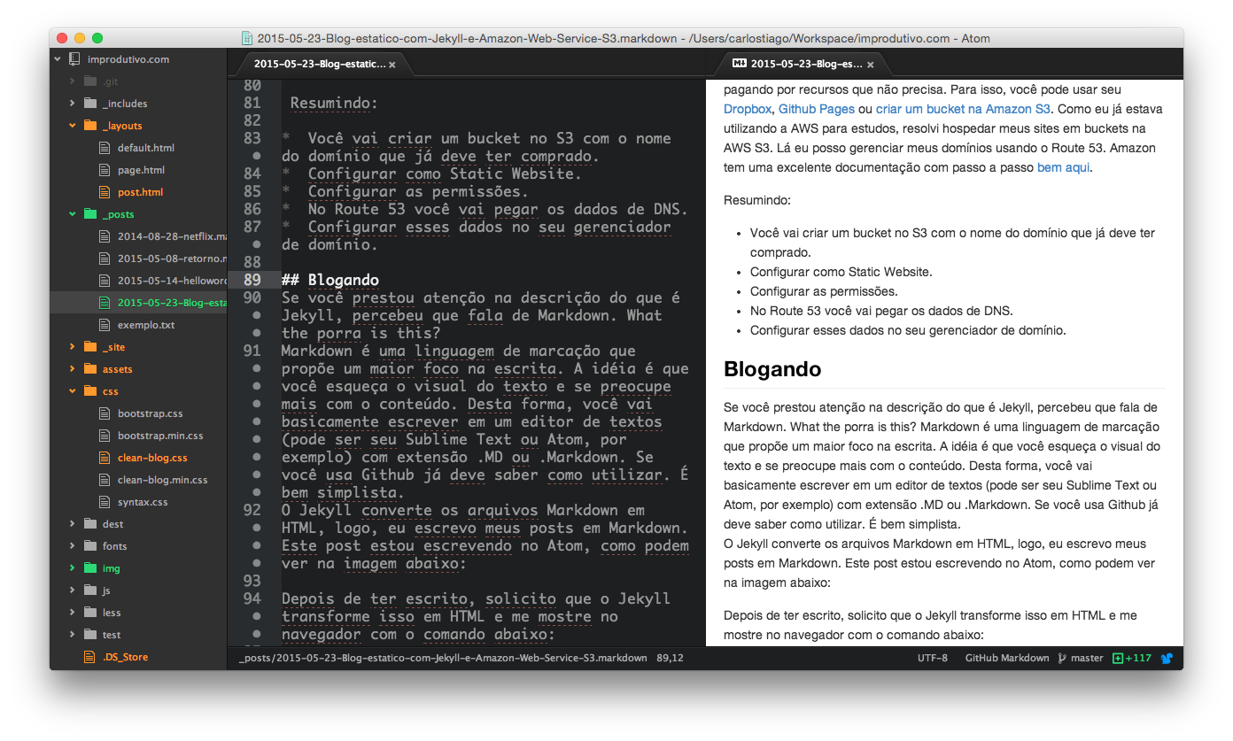 Preview Markdown, Atom Editor